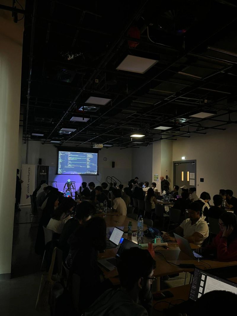 Hackathon teams working during project sessions at NYU Abu Dhabi