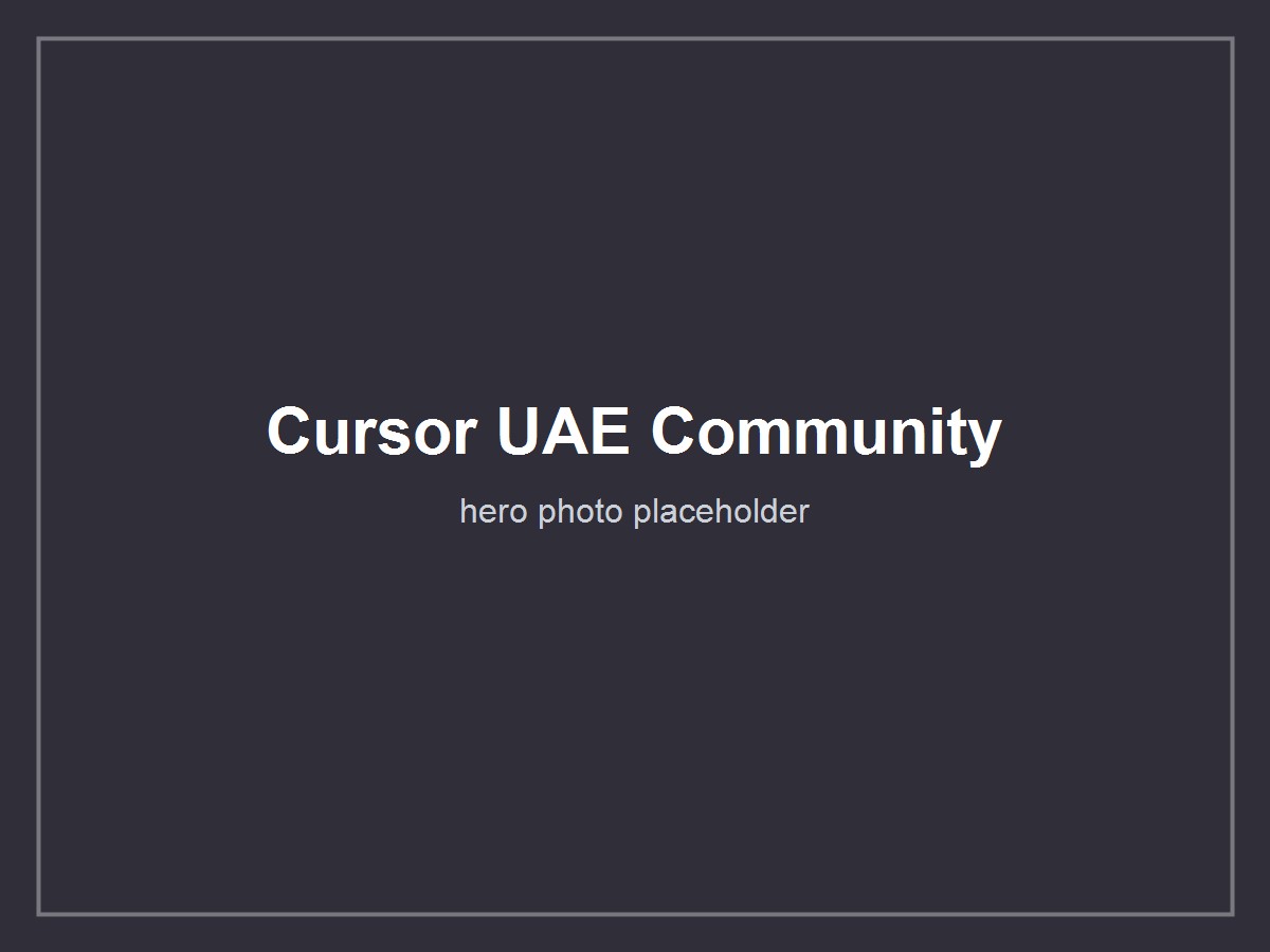 Cursor UAE community moment